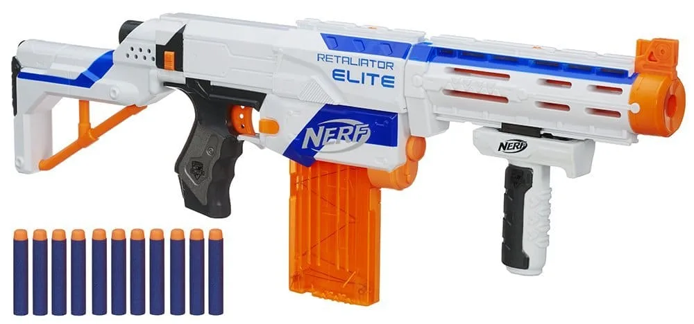 Nerf Elite Retaliator avec ses accessoires
