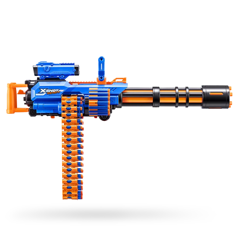 Blaster X-Shot Insanity Motorized Rage Fire avec bande de fléchettes